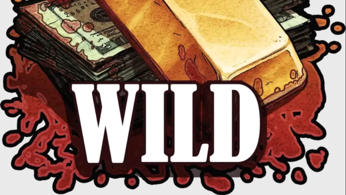 Cena de faroeste do jogo de slot Revolvero com elementos visuais de deserto e saloon