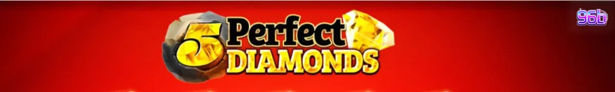 Interface do slot 5 Perfect Diamonds com diamantes e símbolos clássicos
